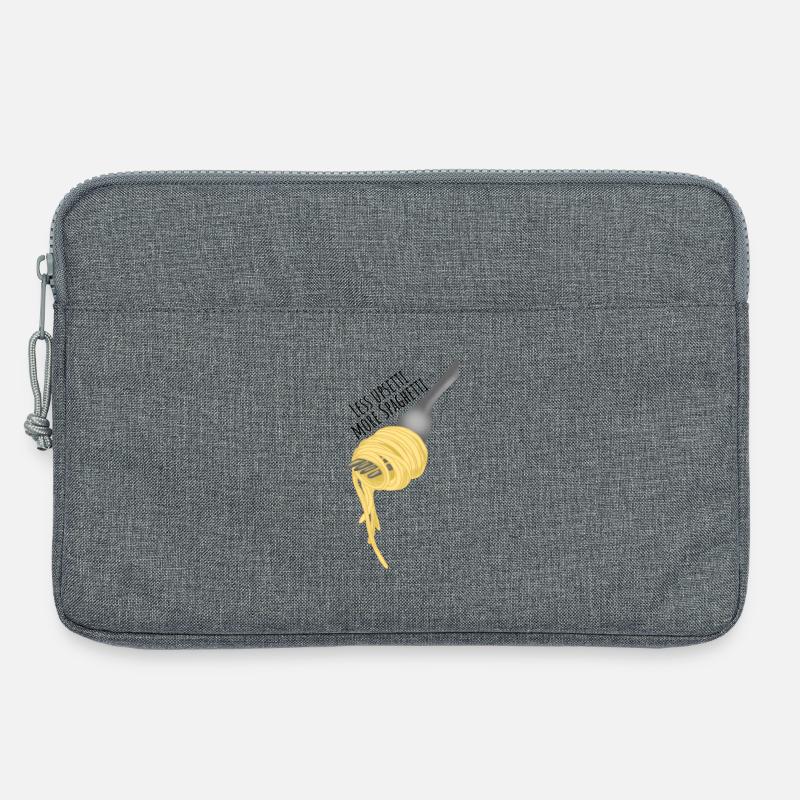 Less upsetti more Spaghetti - Laptoptasche 13" - Grau meliert