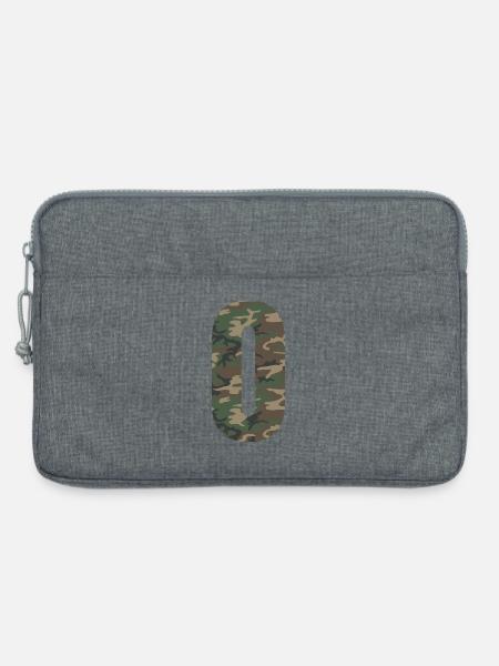 Harte Nummer 0 im Tarnmuster! - Laptoptasche 13" - Grau meliert