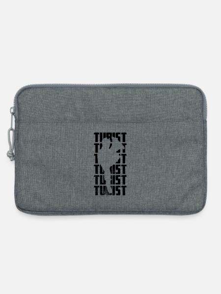 Lustiger Tubist - Laptoptasche 13" - Grau meliert
