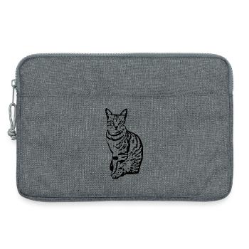 Cat Kitten Tiger Cat Cat Shirt Gift - Laptop bag 13" - heather grey - Front