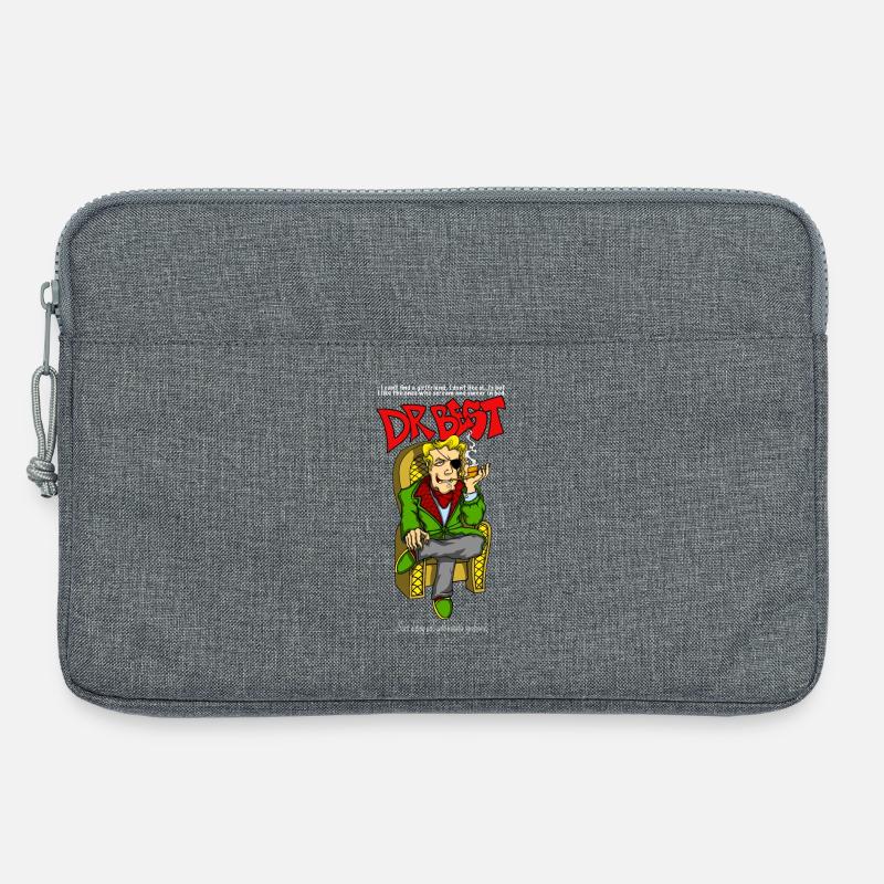 Dr. Best - Laptoptasche 13" - Grau meliert