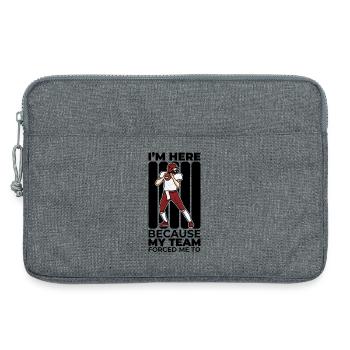 American Football Player Joke - Laptop bag 13" - heather grey - Front