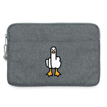 Statement Gans - Laptoptasche 13" - Grau meliert - Vorne