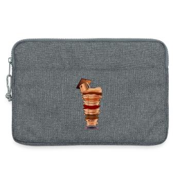 DÖNER KEBAB GRADUATION STUDIES - Laptop bag 13" - heather grey - Front