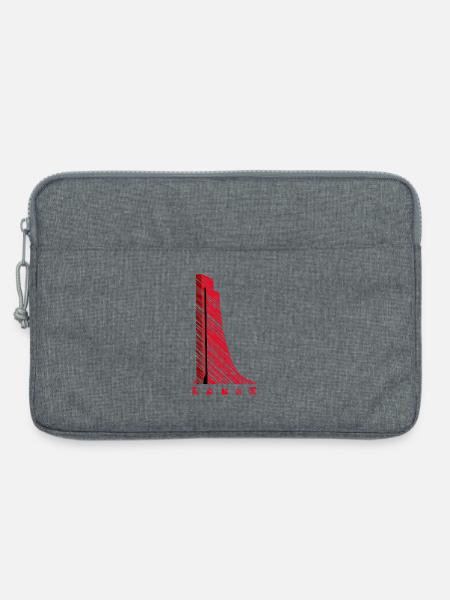 Laboe Marine-Ehrenmal – Modernes Grafik-Design - Laptoptasche 13" - Grau meliert