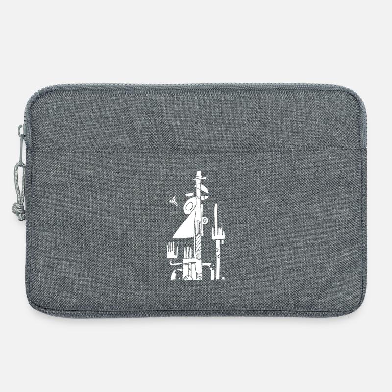 Mr. abstract - Laptop bag 13" - heather grey