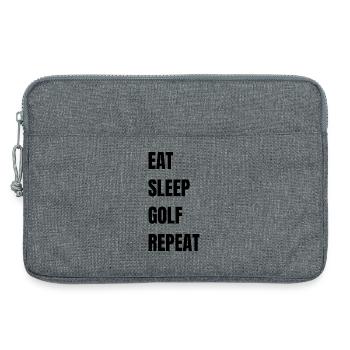 Mange, dors, golf, répéte. - Sacoche pour ordinateur portable 13 pouces - gris chiné - Devant