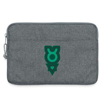 Zodiaque Tribal Taurus et Terre - Sacoche pour ordinateur portable 13 pouces - gris chiné - Devant