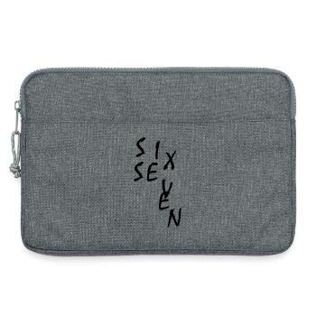 Six sept Meme 67 - Sacoche pour ordinateur portable 13 pouces - gris chiné - Devant