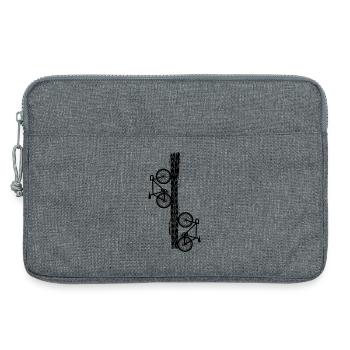 Radfahren Fahrrad Sport Radfahren Radfahrer - Laptoptasche 13" - Grau meliert - Vorne