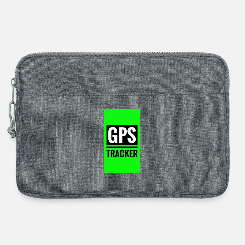 GPS-Tracking-ähnliches Design - Laptoptasche 13" - Grau meliert