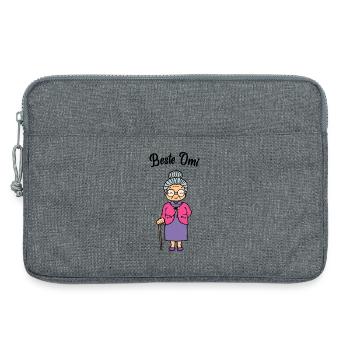 Brille Beste Omi Großmutter Oma Sehschwäche Spruch - Laptoptasche 13" - Grau meliert - Vorne