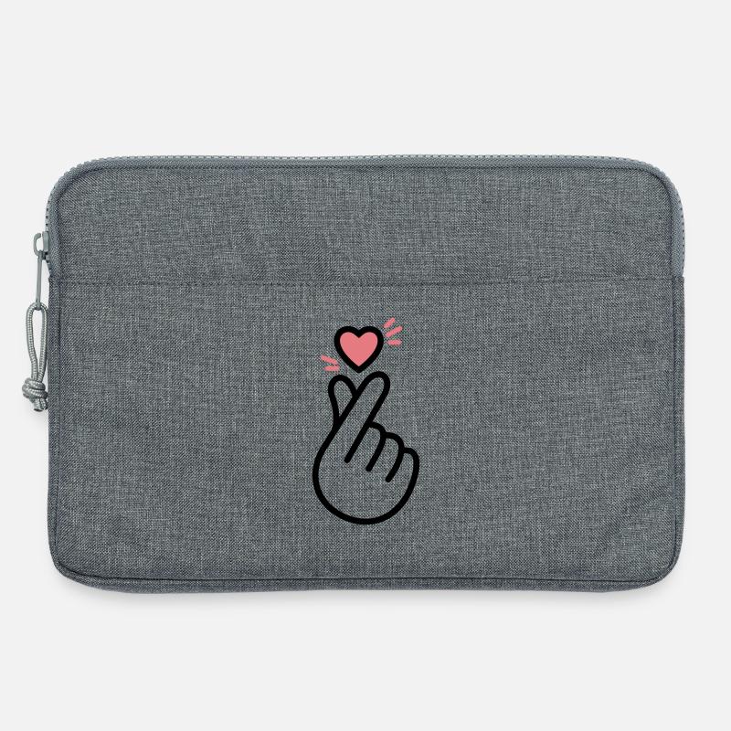 K-Pop Heart - Laptoptasche 13" - Grau meliert