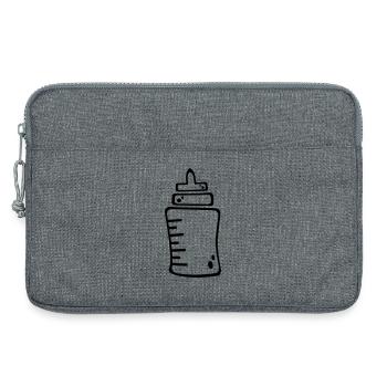 Flasche - Laptoptasche 13" - Grau meliert - Vorne
