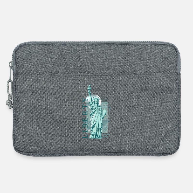 Vintage Blue Liberty - Laptoptasche 13" - Grau meliert