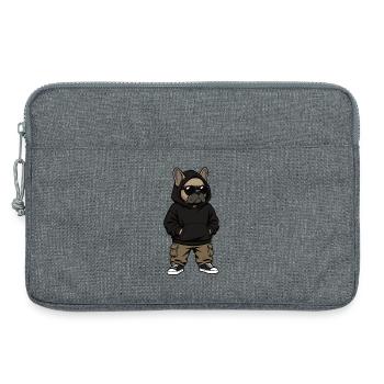 French Bulldog Frenchie Frenchie Owner - Laptop bag 13" - heather grey - Front
