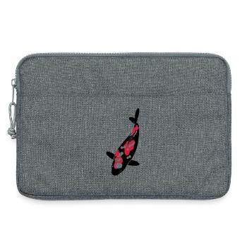 Koi - Nishikigoi - Sacoche pour ordinateur portable 13 pouces - gris chiné - Devant