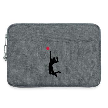 volleyball - Sacoche pour ordinateur portable 13 pouces - gris chiné - Devant