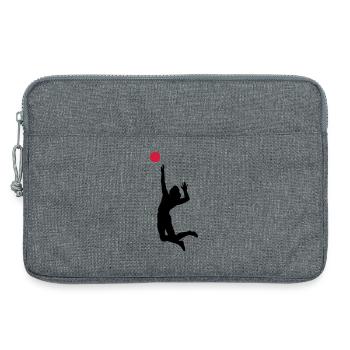 6061912 126238105 Volleyball - Laptop bag 13" - heather grey - Front