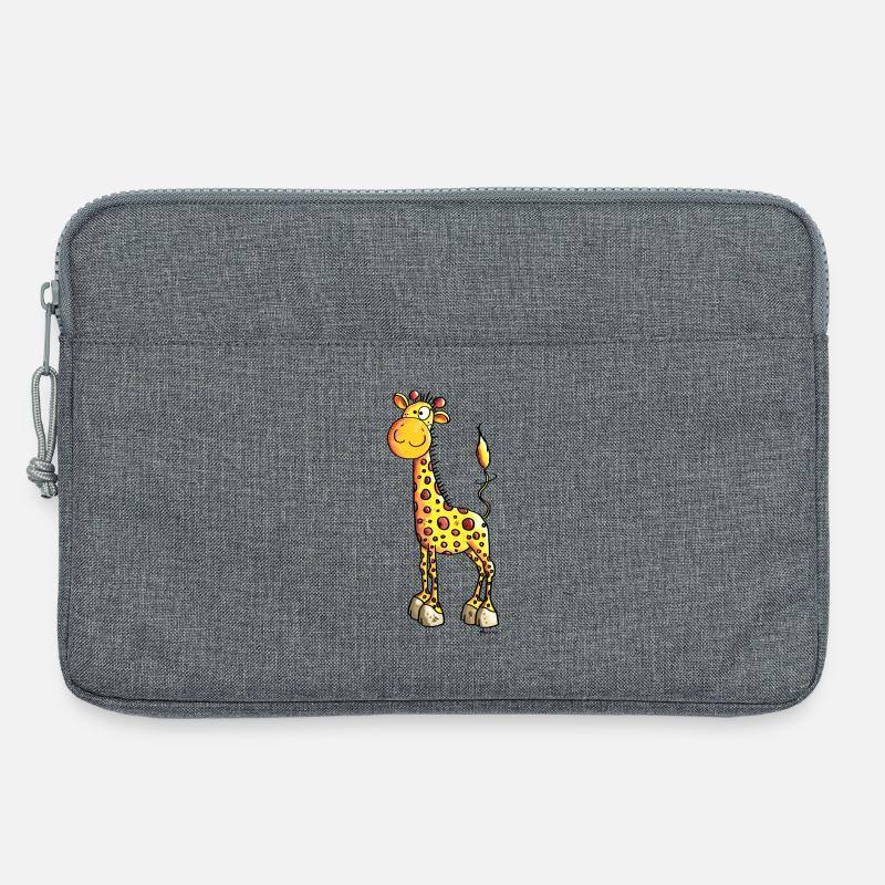 Süße Giraffe - Giraffen - Laptoptasche 13" - Grau meliert