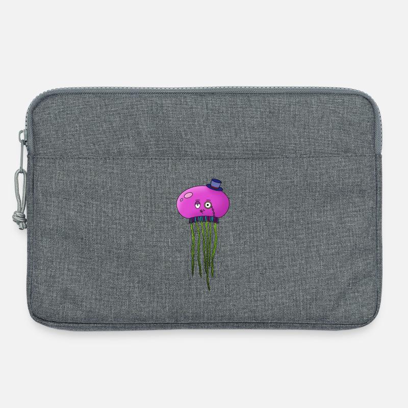 Fancy Jellyfish - Laptop bag 13" - heather grey