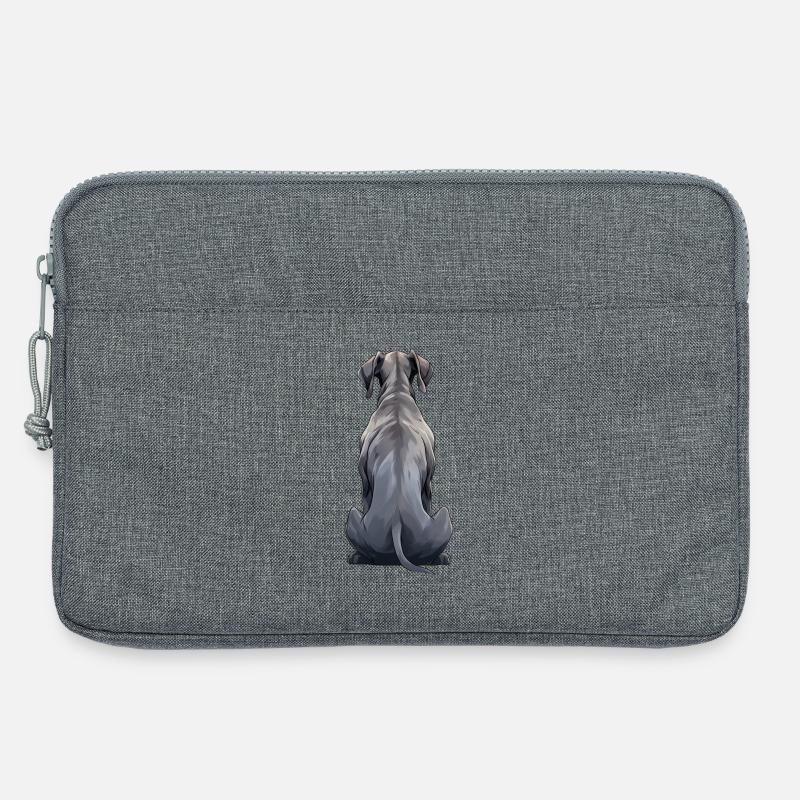 Deutsche Dogge - Laptoptasche 13" - Grau meliert