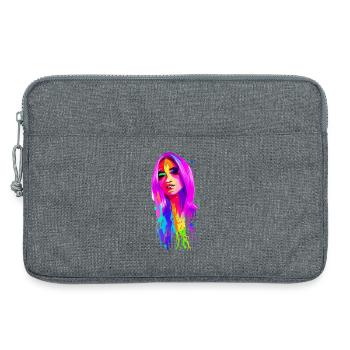 Lady 70's Retro - Laptop bag 13" - heather grey - Front