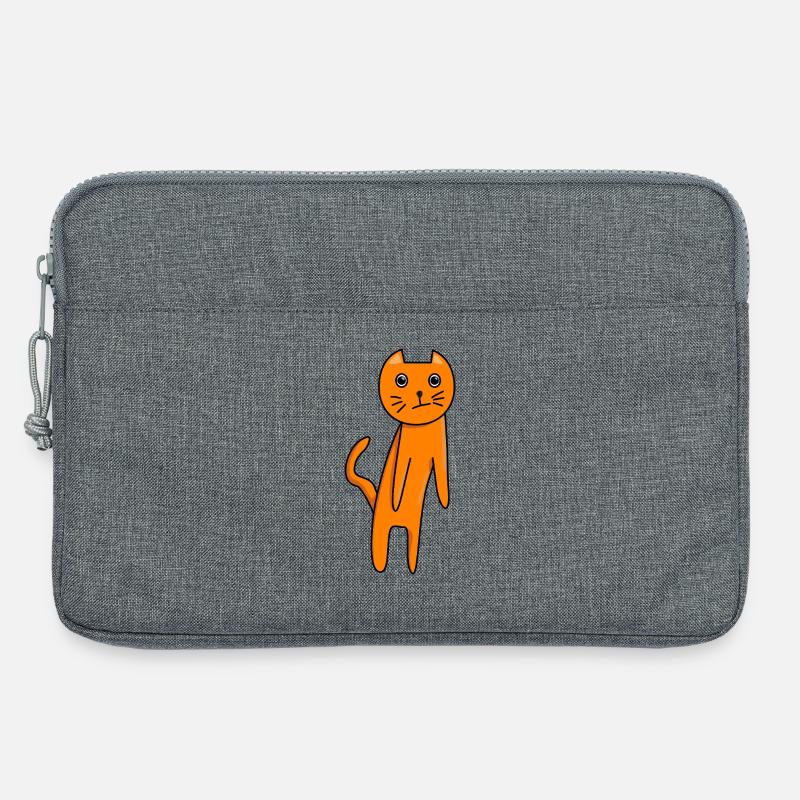 Verwirrte Katze - Laptoptasche 13" - Grau meliert