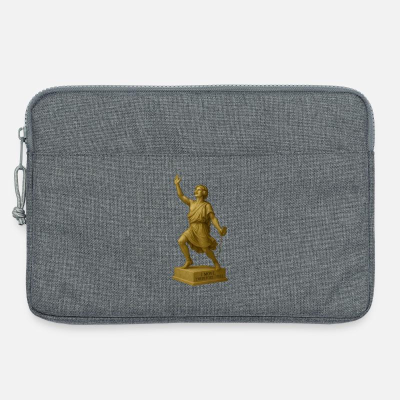 Tänzer mit Kopfhörern und Smartphone - Laptoptasche 13" - Grau meliert