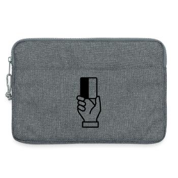 Vecteur d’expulsion de cartes arbitres - Sacoche pour ordinateur portable 13 pouces - gris chiné - Devant