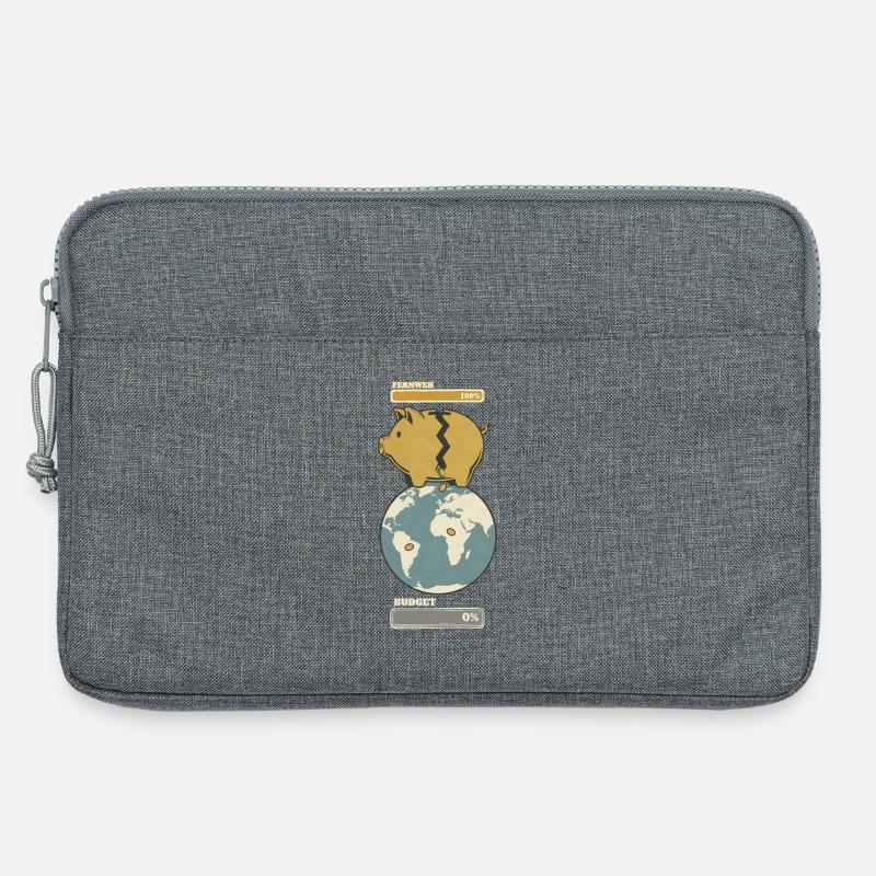 Fernweh vs. Budget - Laptoptasche 13" - Grau meliert