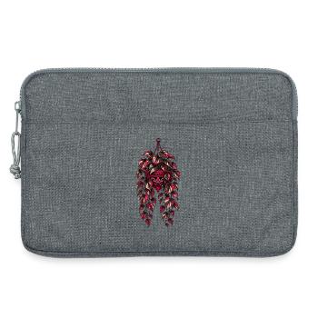 Neon Hängepothos – Dark Botanical Design - Laptoptasche 13" - Grau meliert - Vorne