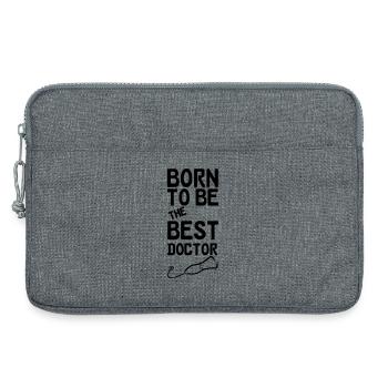 Doctor Doktor Arzt Medizin Spruch Geschenk - Laptoptasche 13" - Grau meliert - Vorne