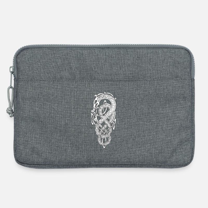 Wikinger-Schlange - Laptoptasche 13" - Grau meliert