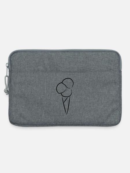 Eiscreme Skizze - Laptoptasche 13" - Grau meliert