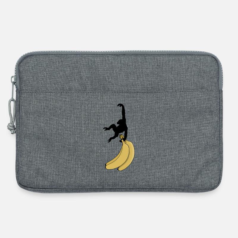 Affe will Banane - Laptoptasche 13" - Grau meliert