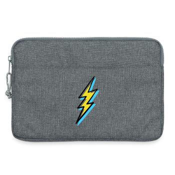 Blitz im Vorhut-Stil - Laptoptasche 13" - Grau meliert - Vorne