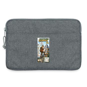 Steinbock - Gipfelziele in kleinen Etappen planen - Laptoptasche 13" - Grau meliert - Vorne
