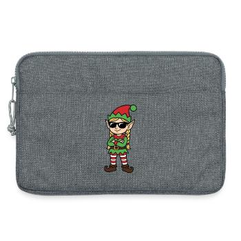 Red Green Rebel Elf - Laptop bag 13" - heather grey - Front