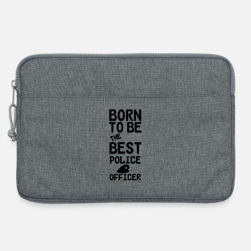 Polizei Polizist Beruf Spruch Geschenk - Laptoptasche 13" - Grau meliert
