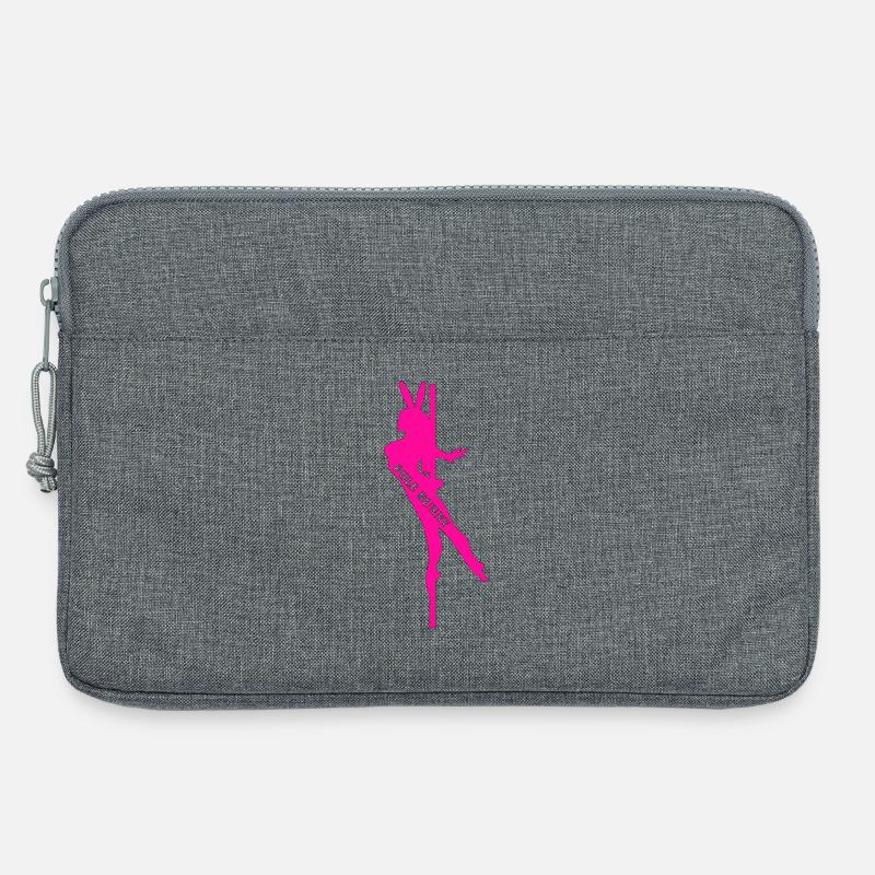 Pole Bunny Silhouette - Laptop bag 13" - heather grey