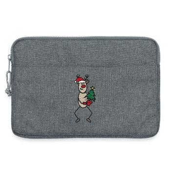 Noël - Sacoche pour ordinateur portable 13 pouces - gris chiné - Devant
