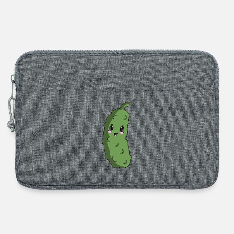 Süßes Gürkchen - Laptoptasche 13" - Grau meliert