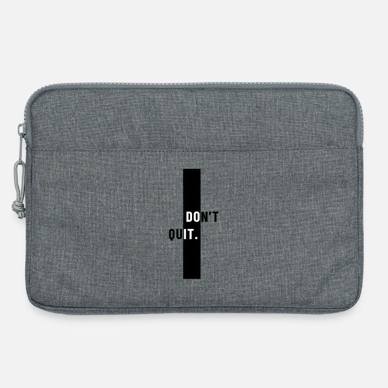 Gib nicht auf - Laptoptasche 13" - Grau meliert