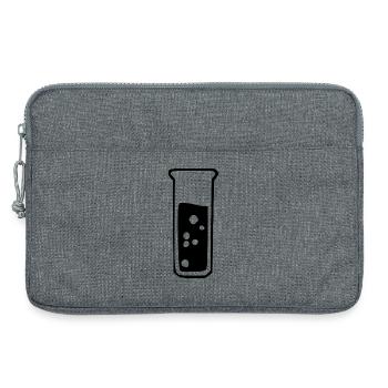 Reagenzglas Chemie Chemiker Geschenk - Laptoptasche 13" - Grau meliert - Vorne