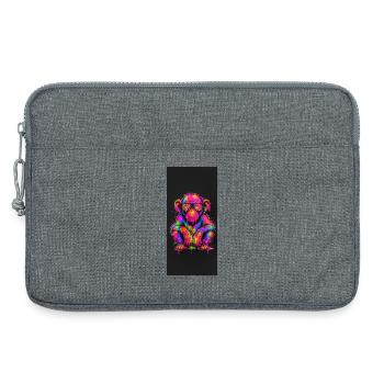 Neon Crazy mit funkelnden Sonnenbrillen - Laptoptasche 13" - Grau meliert - Vorne