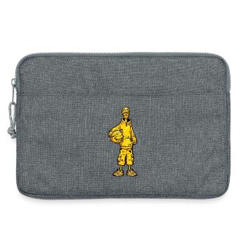 Basket-ball sports - Sacoche pour ordinateur portable 13 pouces - gris chiné - Devant
