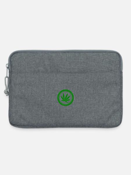 Weedstempel - Laptoptasche 13" - Grau meliert