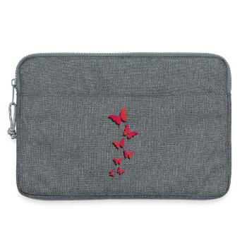 Fliegende Schmetterlinge - fliegende Schmetterlinge - Laptoptasche 13" - Grau meliert - Vorne