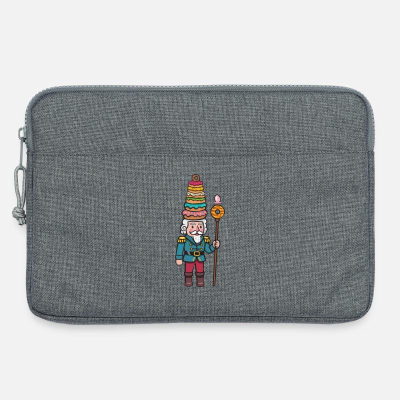 Donut-Cracker Nussknacker - Laptoptasche 13" - Grau meliert